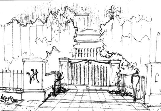 Croquis del ingreso