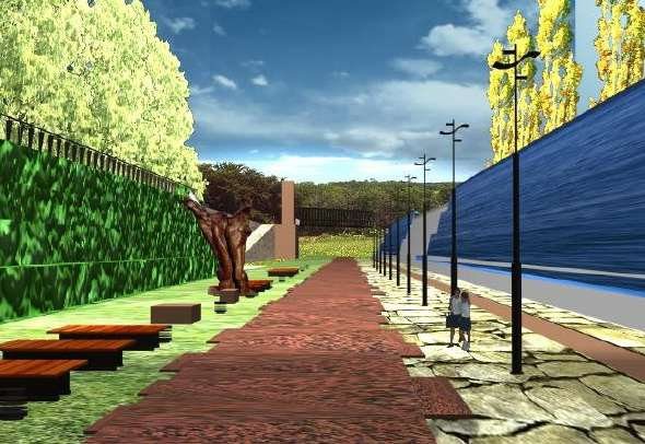 Parque lineal vías ferrocarril