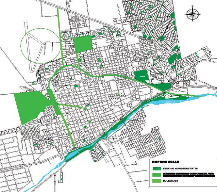 Propuesta de sistema verde ciudad de San Luis