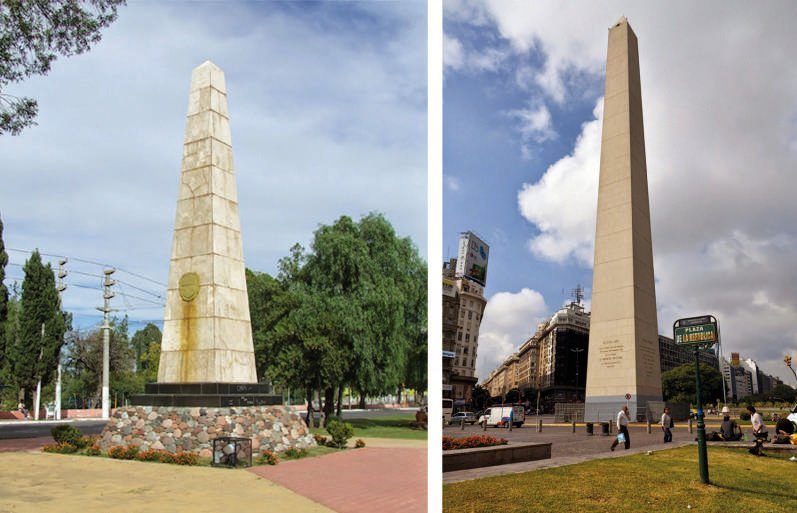 ¿Y si probamos echándole agua en la base? En una de esas crece y sobrepasa al obelisco
