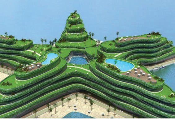 La Estrella Verde, hotel flotante con centro de conferencias y 800 habitaciones