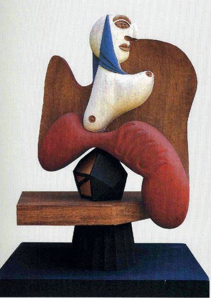 Icono, (1963). En madera de Iroco y Caoba policromada