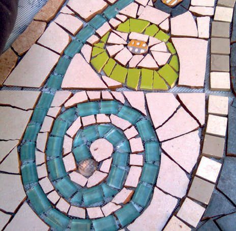 Detalle en piso exterior