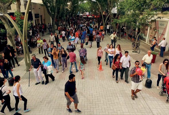 Apropiación de los vecinos de la peatonal