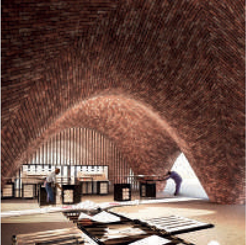 Vistas interiores del droneport