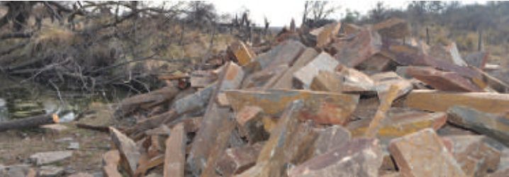 Piedra Laja Rosada en Bruto