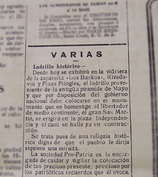 Recorte del 28 de noviembre de 1914, del diario La Reforma