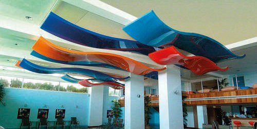Panel decorativo de PVC de absorción / suave / acústica