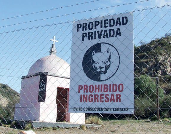 Oratorio que levantó Amaro Ojeda para ser visitado por los vecinos. Y que servía de acceso directo al cerro de la Cruz