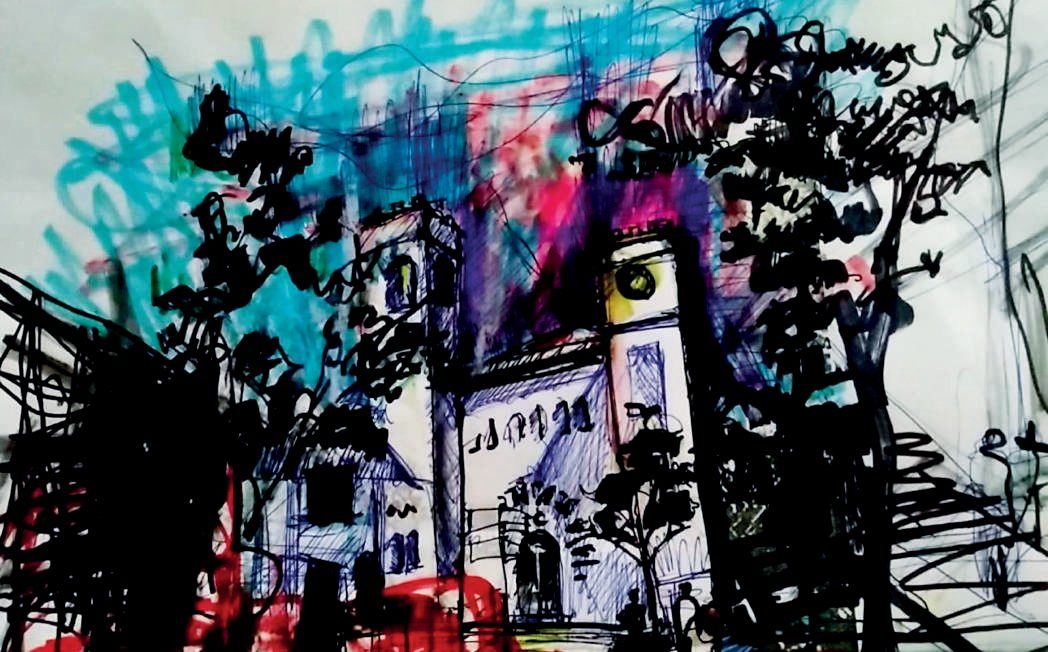 Croquis “Santo Domingo”, del Arq. Daniel Funes
