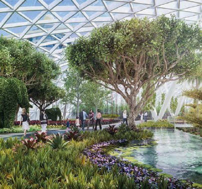 Jardines interiores - Jewel Changí Airport