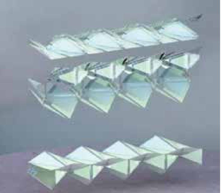 Paneles solares inspirado en origamis