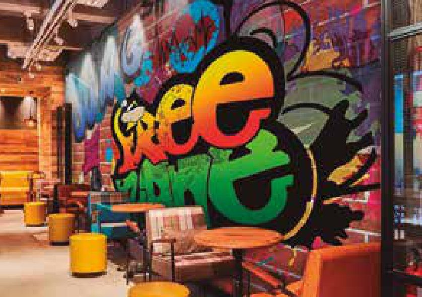 Graffiti bar