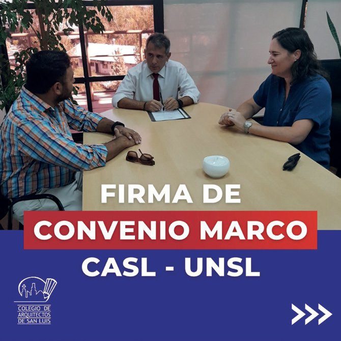 Firma de convenio marco CASL - UNSL